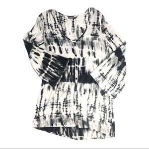 Billabong Tie Dye Brown White Tunic Dress
